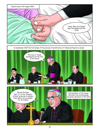 Tomas and Paquita, hand in hand to heaven